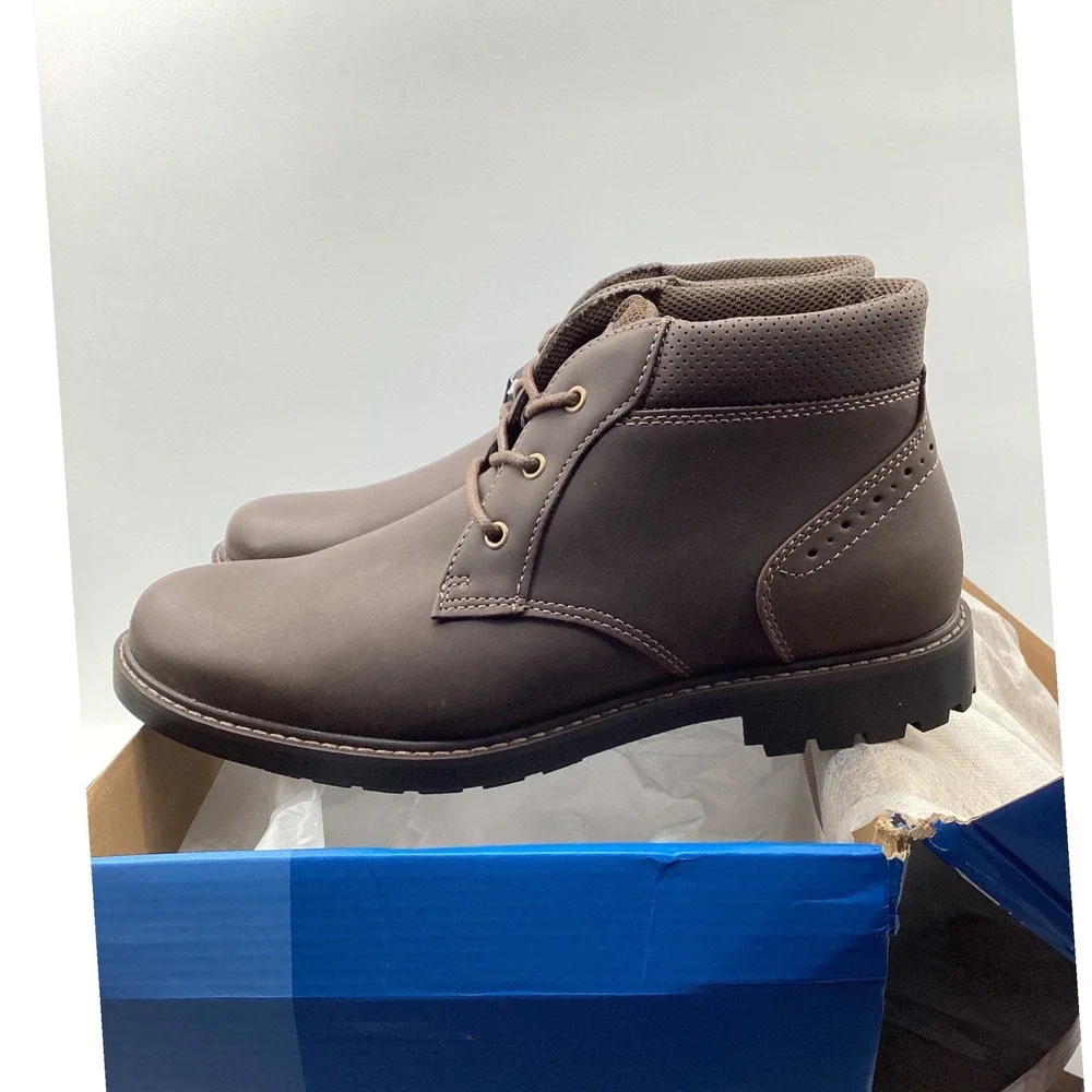 Nunn Bush Mens Brown Chukka Boots Lace Up Lug Sole Smartscent Casual Shoes
